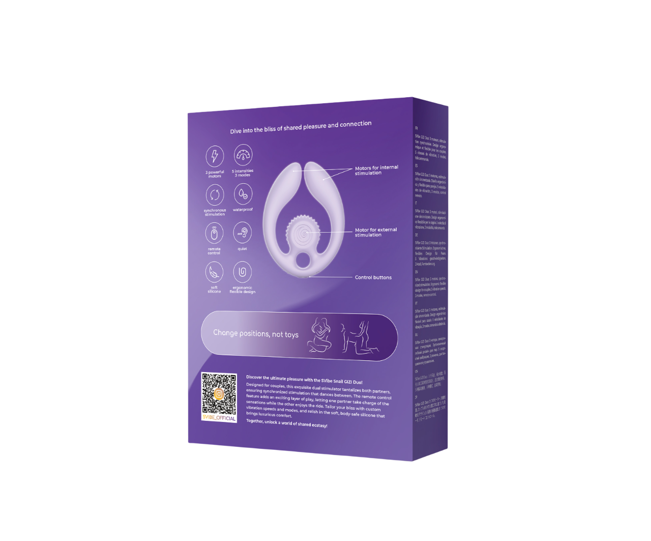 SVibe Snail GIZI Duo Couples Stimulator | Lilac
