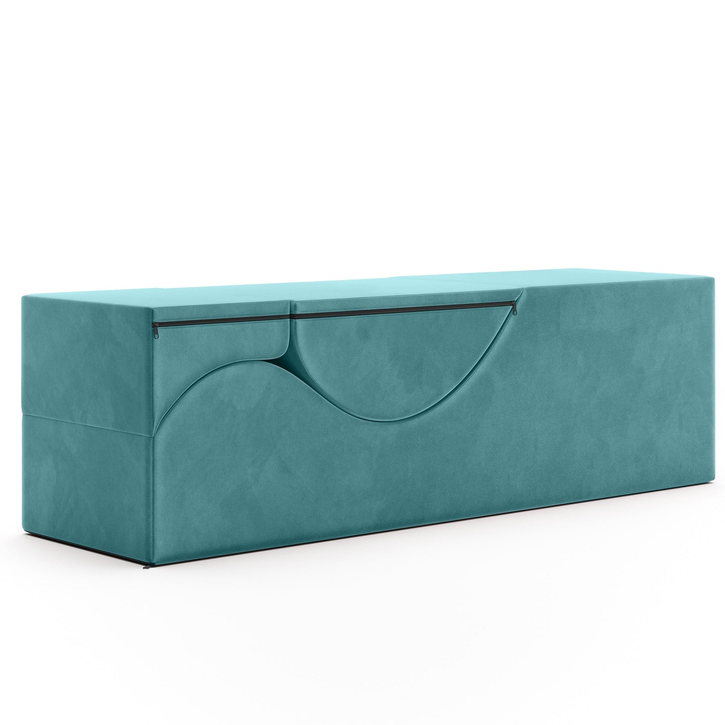 Aria XL Flip Chaise | 22 Inch Wide | Convertible XL Sex Chair and Bed Bench | Teal