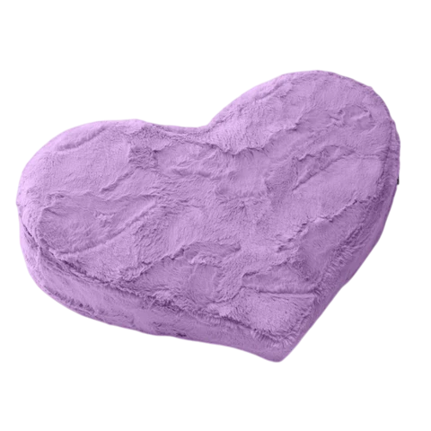 Heart Wedge | Faux Fur | Purple