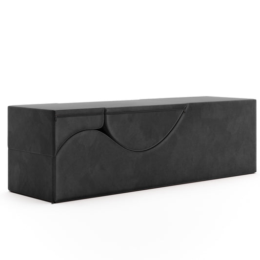 Aria XL Flip Chaise | 22 Inch Wide | Convertible XL Sex Chair and Bed Bench | Black