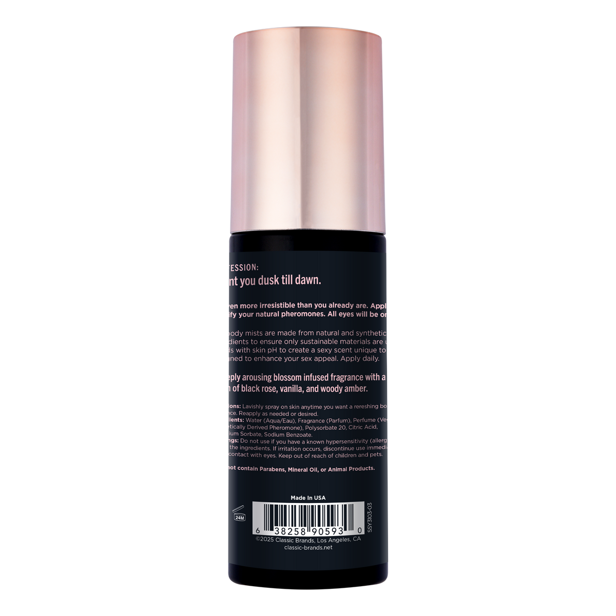 SIMPLY SEXY PHEROMONE BODY MIST - ALL NIGHT LONG - 3.35 floz | 99mL