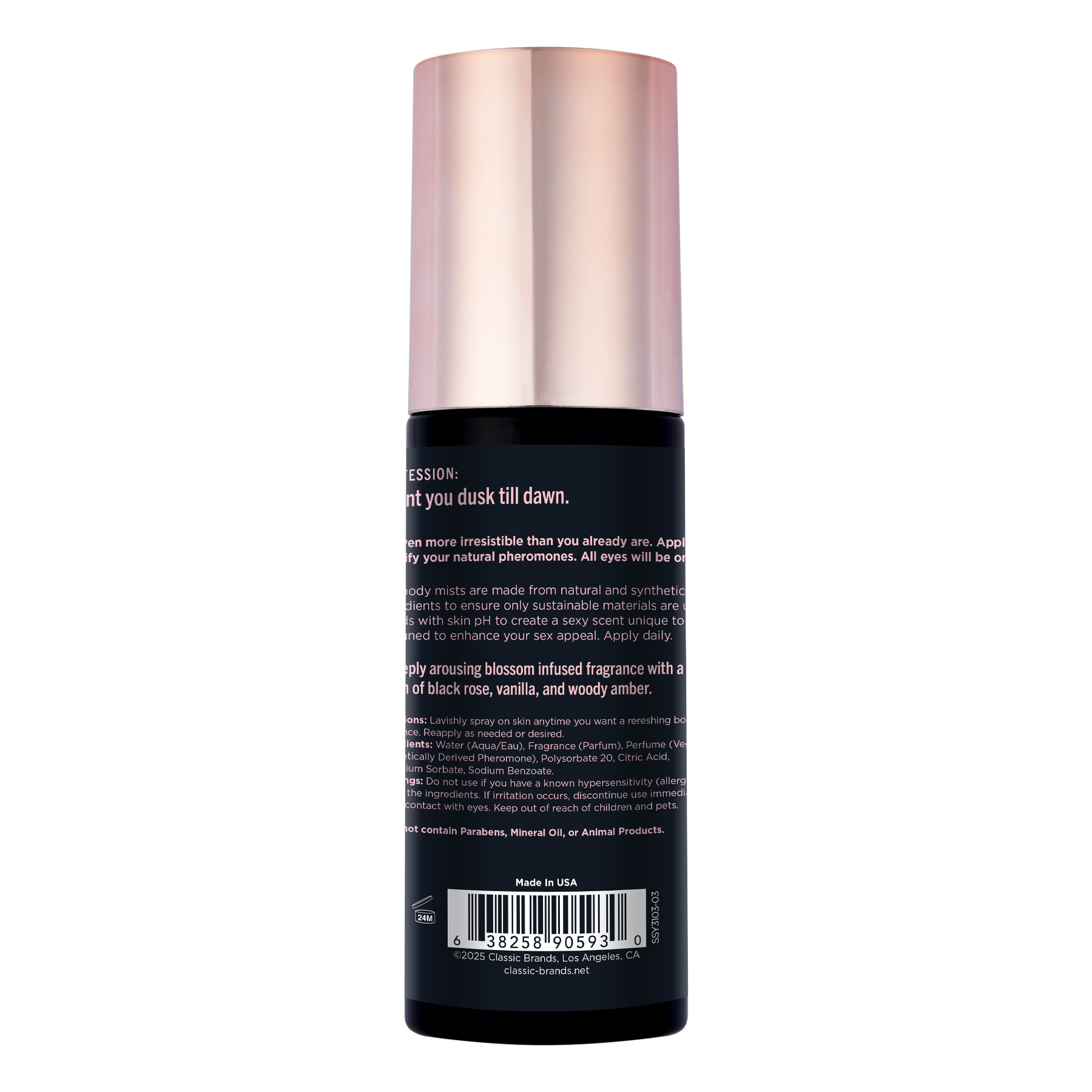 SIMPLY SEXY PHEROMONE BODY MIST - ALL NIGHT LONG - 3.35 floz | 99mL