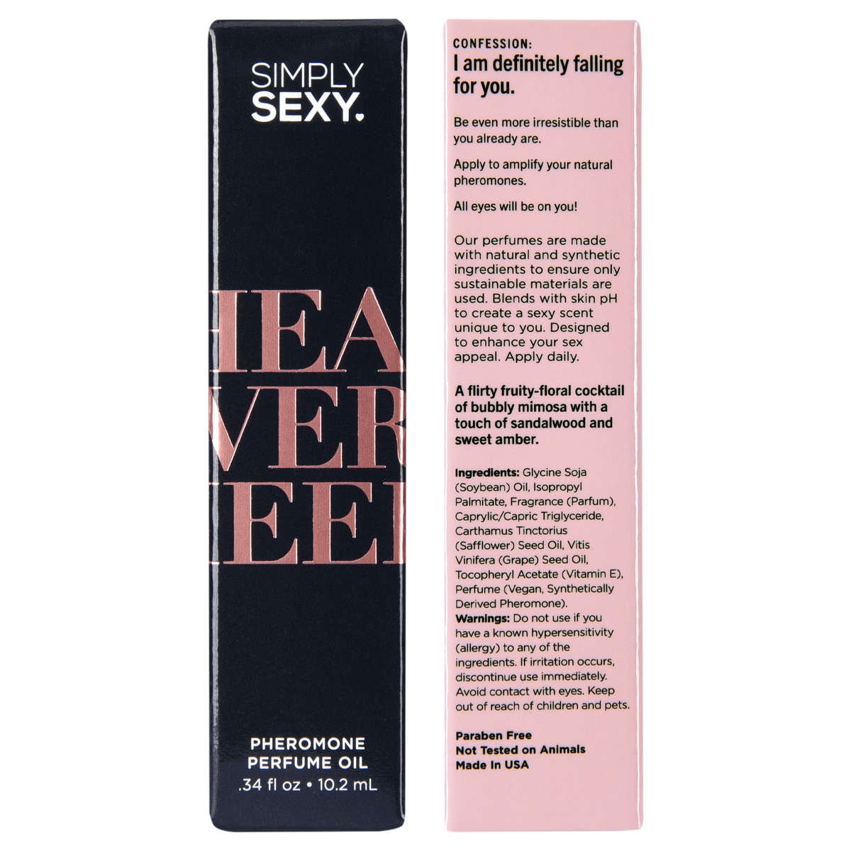 SIMPLY SEXY PHEROMONE PERFUME OIL ROLL-ON - HEAD OVER HEELS - 0.34 floz | 10.2mL